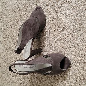 Eric Michael heels suede peep toe